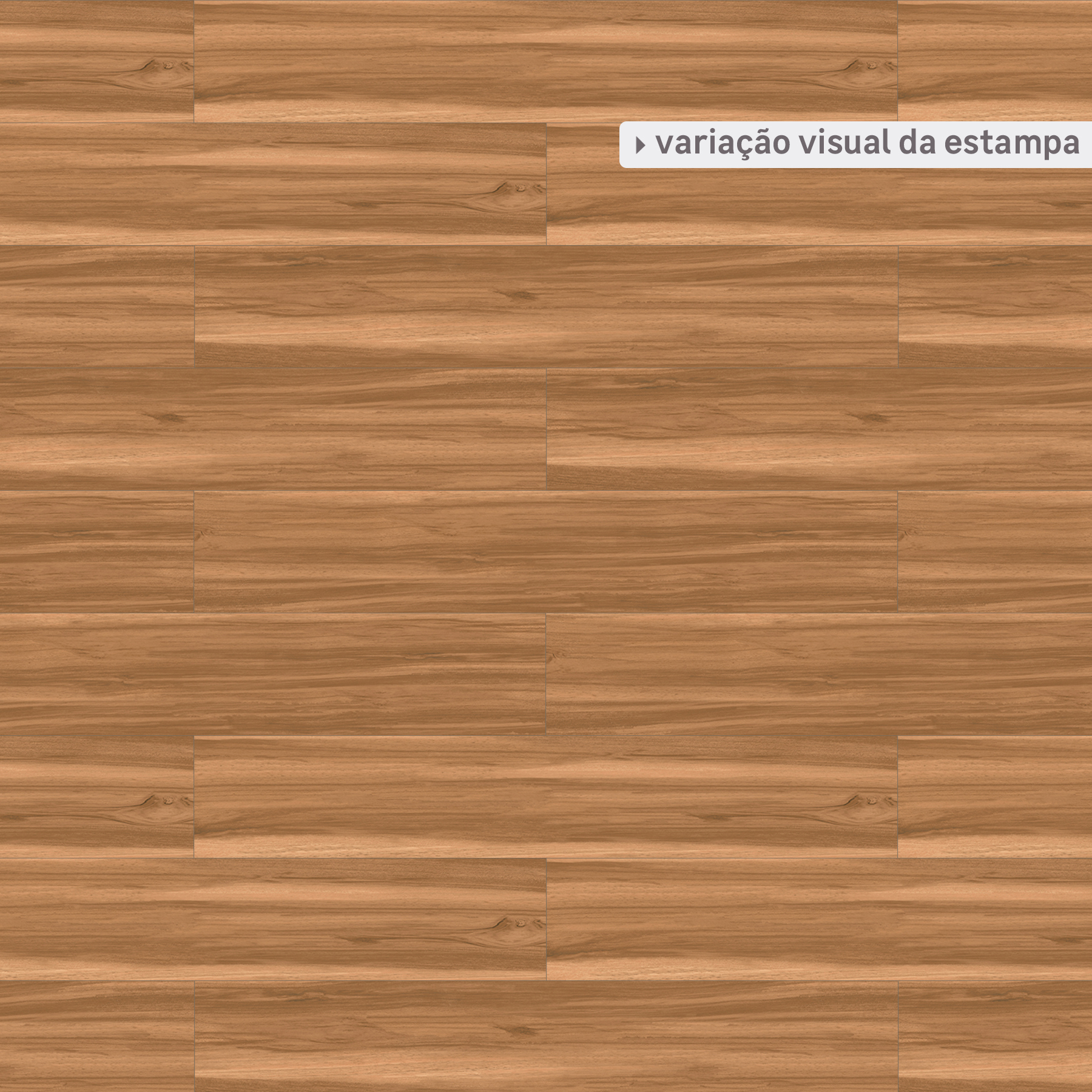 ラッコ60様 Porcelanato Amadeirado Acetinado Interno Borda Reta 18x113cm Teack