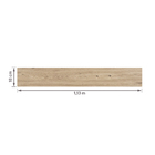 Porcelanato Amadeirado Acetinado Borda Reta Interno 18x113cm Trento Light Artens