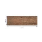 Porcelanato Amadeirado Acetinado Borda Reta Interno 19x90cm Bosco Amêndoa Eliane