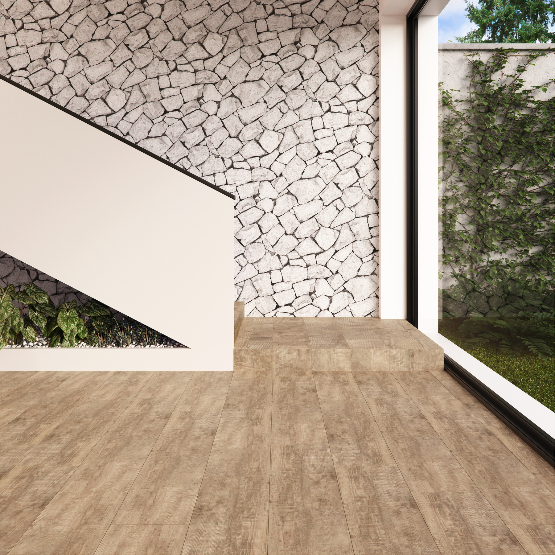 Porcelanato Amadeirado Acetinado Borda Reta Interno 26x106cm Old