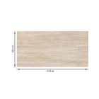 Porcelanato Amadeirado Acetinado Borda Reta Interno 56x113cm Legno Avorio Savane