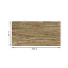 Porcelanato Amadeirado Acetinado Borda Reta Interno 56x113cm Legno Marrone Savane