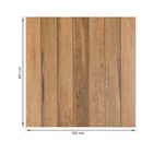 Porcelanato Amadeirado Acetinado Borda Arredondada Externo 60x60cm Parquet Caramelo Eliane