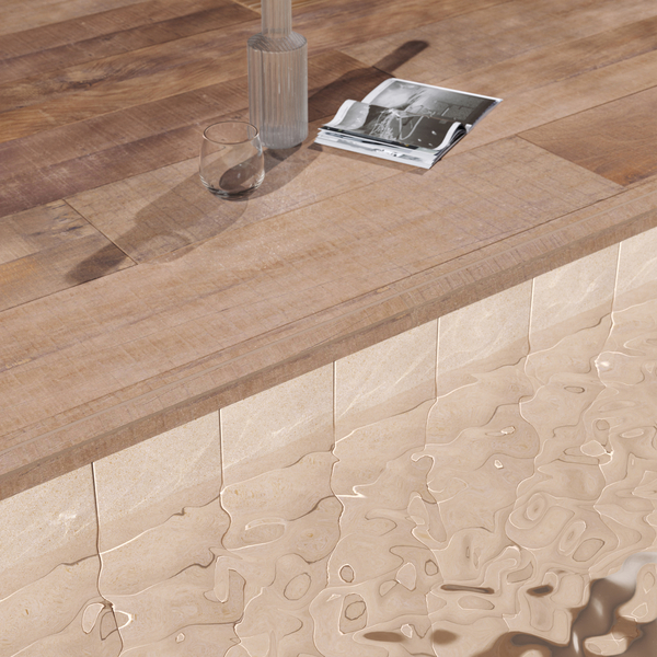 まりも！ Porcelanato Amadeirado Fosco Externo Borda Reta 20x120cm Arca