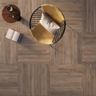 Porcelanato Amadeirado Fosco Borda Arredondada Externo 81x81cm Canela Dourada Portobello