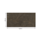 Porcelanato Marmorizado Polido Borda Reta Interno 60x120cm Pulpis Brown Eliane