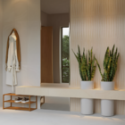 Porcelanato Cimentício Acetinado Borda Reta Interno 19x90cm Khali Marfim Eliane