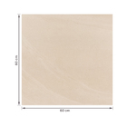 Porcelanato Cimentício Acetinado Borda Arredondada Externo 60x60cm Khali Marfim Eliane