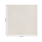 Porcelanato Cimentício Acetinado Borda Reta Externo 120x120cm Munari Branco Eliane