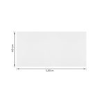 Porcelanato Monocolor Branco Acetinado Borda Reta Interno 60x120cm Artico Alpe Eliane