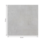 Porcelanato Cimentício Acetinado 72x72cm Interno Borda Reta Madri Savane