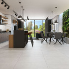 Porcelanato Cimentício Acetinado Borda Reta Interno 83x83cm Carbon Off White Plus 83051 Artens