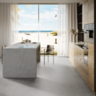 Porcelanato Cimentício Acetinado Borda Reta Interno 90x90cm Cannes Grigio Biancogres