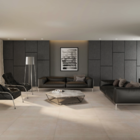 Porcelanato Cimentício Acetinado Borda Reta Interno 90x90cm Hit Gris Portobello