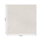 Porcelanato Cimentício Polido Borda Reta Interno 120x120cm Munari Branco Eliane