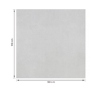 Porcelanato Cimentício Polido Borda Reta Interno 90x90cm London Branco Artens