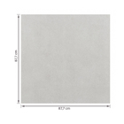 Porcelanato Cimentício Polido Borda Reta Interno 90x90cm York Cinza Portinari