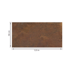 Porcelanato Decorado Acetinado Borda Reta Interno 56x113cm Corten Savane