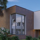 Porcelanato Decorado Acetinado Borda Reta Interno 56x113cm Corten Savane