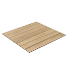 Porcelanato Interno Madeira Esmaltado Borda Arredondada Bambu Parquet 60x60cm Eliane