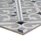 Porcelanato Interno Decorado Esmaltado Borda Reta Ladrilho Amur 60x60cm Ceusa