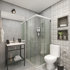 Porcelanato Interno Cimento Esmaltado Borda Reta Metropole Cement LAR72003 72x72cm Artens