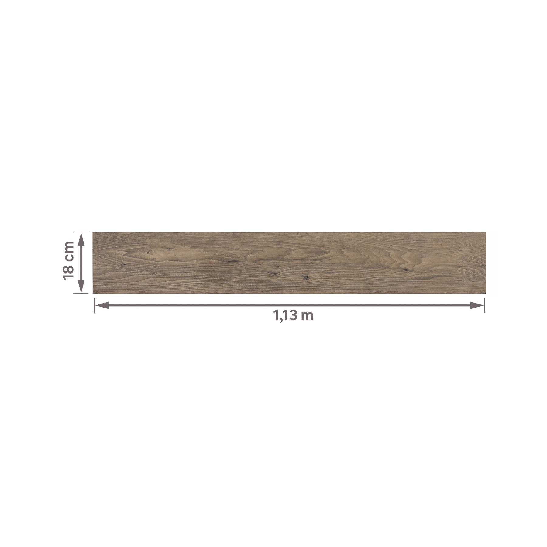 Porcelanato Amadeirado Acetinado Externo Borda Reta 18x113cm Ayas