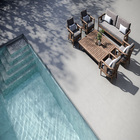 Porcelanato Externo Acetinado Borda Reta 90x90cm Cemento Grafite Biancogres