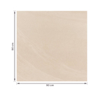 Porcelanato Cimentício Acetinado Borda Reta Externo 90x90cm Khali Marfim Eliane