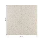Porcelanato Granito Acetinado 90x90cm Interno Borda Reta Terrazzo Veneziano Avorio Biancogres