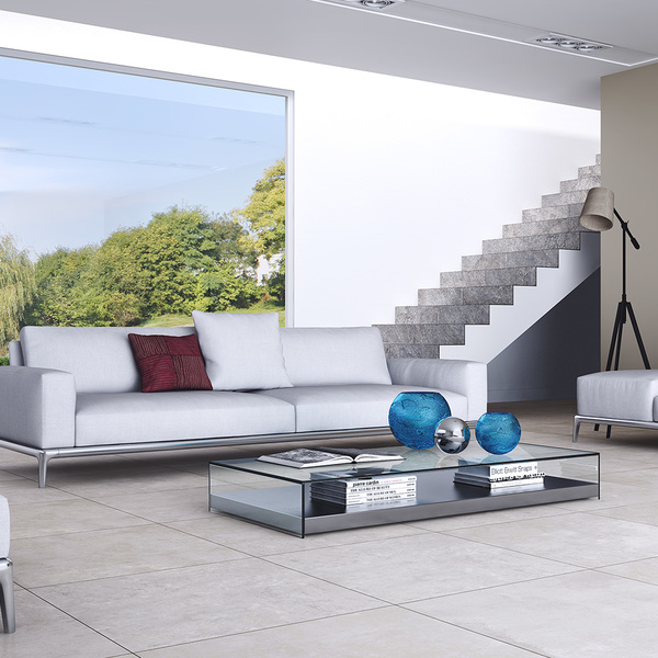 Porcelanato Interno Cimento Esmaltado Borda Reta New York Queens 