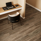 Porcelanato Interno Acetinado Borda Reta 20x122cm Mondavio Brown 120021 Artens