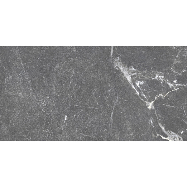 Porcelanato Interno  Marmorizado Esmaltado Acetinado Borda Reta Retificado 60X120cm Venato Dark Pamesa