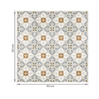 Porcelanato Decorado Acetinado Borda Reta Interno 80x80cm Évora Cetim Incesa