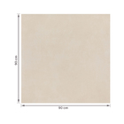 Porcelanato Cimentício Acetinado Borda Reta Interno 90x90 Munari Marfim Eliane