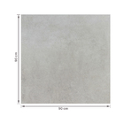 Porcelanato Cimentício Cinza Acetinado Borda Reta Interno 90x90cm Brera Eliane