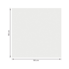 Porcelanato Monocolor Branco Acetinado Borda Reta Interno 90x90cm Cristallo Biancogres