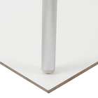 Porcelanato Monocolor Branco Acetinado Borda Reta Interno 90x90cm Cristallo Biancogres