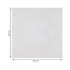 Porcelanato Cimentício Acetinado Borda Reta Interno 90x90cm Munari Branco Eliane