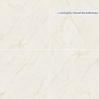Porcelanato Marmorizado Polido Borda Reta Interno 120x120cm Apuano Oro Portobello
