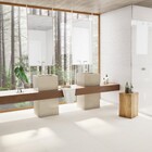 Porcelanato Interno Marmorizado Polido Brilhante Borda Reta (Retificado) 80x80cm Spezia Bianco Portobello