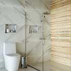 Porcelanato Interno Mármore Esmaltado Brilhante Borda Reta 60x120cm Bianco Carrara Portobello