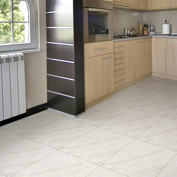 cozinha revestida com porcelanato mármore
