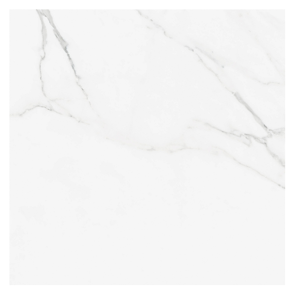Porcelanato Marmorizado Acetinado Borda Reta Interno 100x100cm Calacata Níquel Elizabeth