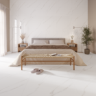 Porcelanato Marmorizado Acetinado Borda Reta Interno 100x100cm Malden Bianco Biancogres