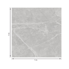 Porcelanato Marmorizado Acetinado Borda Reta Interno 100x100cm Vancouver Ceusa