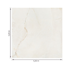 Porcelanato Marmorizado Acetinado Borda Reta Interno 120x120cm Onix Cristallo Eliane