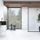Porcelanato Marmorizado Acetinado Borda Reta Interno 20x122cm 70652 Branco Embramaco