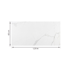 Porcelanato Marmorizado Acetinado 60x120cm Interno Borda Reta Place Eliane