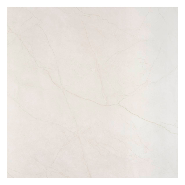 Porcelanato Marmorizado Acetinado Borda Reta Interno 80x80cm Spezia Bianco Portobello